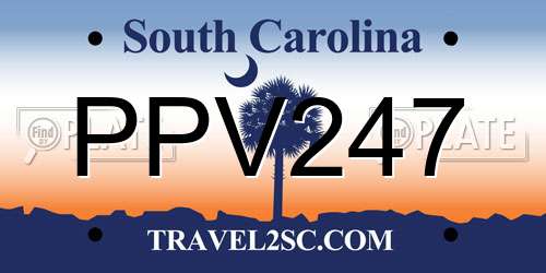 PPV247 South Carolina License Plate