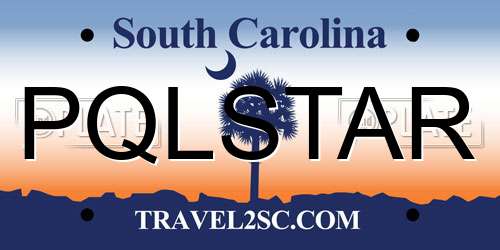 PQLSTAR South Carolina License Plate