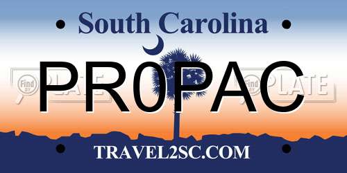 PR0PAC South Carolina License Plate