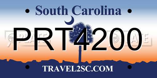 PRT4200 South Carolina License Plate