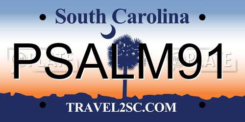PSALM91 South Carolina License Plate