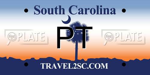 PT South Carolina License Plate