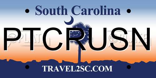 PTCRUSN South Carolina License Plate