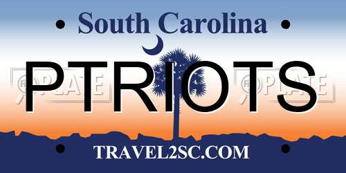 PTRIOTS South Carolina License Plate