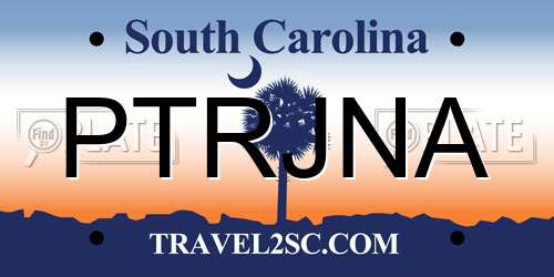 PTRJNA South Carolina License Plate
