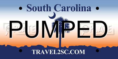 PUMPED South Carolina License Plate