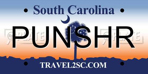 PUNSHR South Carolina License Plate