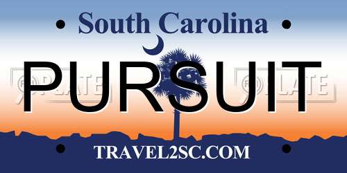 PURSUIT South Carolina License Plate