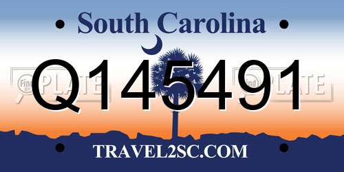 Q145491 South Carolina License Plate