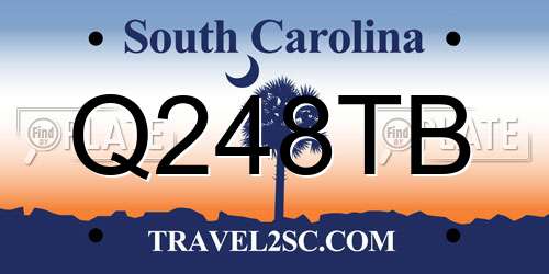 Q248TB South Carolina License Plate