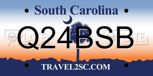 Q24BSB South Carolina License Plate