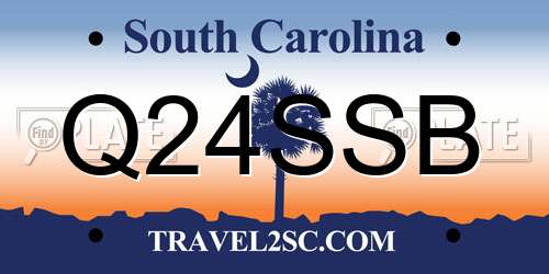 Q24SSB South Carolina License Plate
