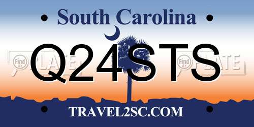 Q24STS South Carolina License Plate