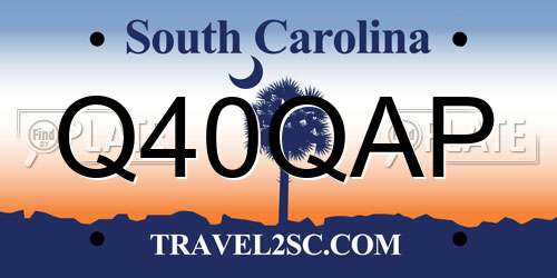 Q40QAP South Carolina License Plate