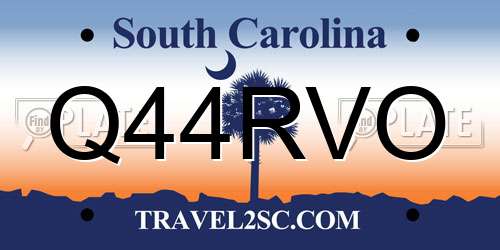 Q44RVO South Carolina License Plate