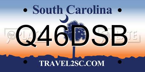 Q46DSB South Carolina License Plate