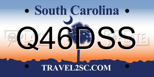 Q46DSS South Carolina License Plate