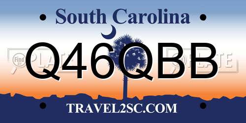 Q46QBB South Carolina License Plate