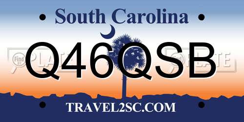 Q46QSB South Carolina License Plate
