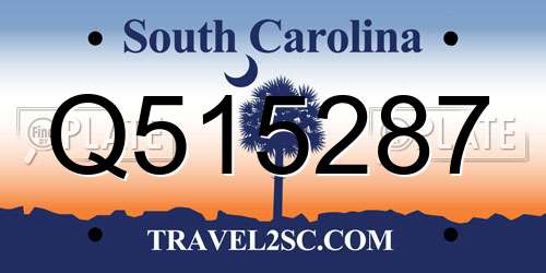 Q515287 South Carolina License Plate
