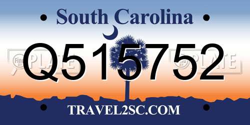 Q515752 South Carolina License Plate