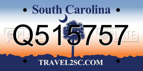 Q515757 South Carolina License Plate