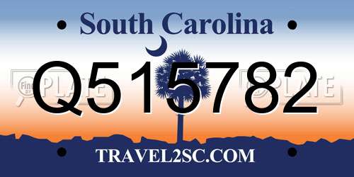 Q515782 South Carolina License Plate