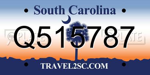 Q515787 South Carolina License Plate