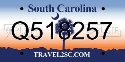 Q518257 South Carolina License Plate