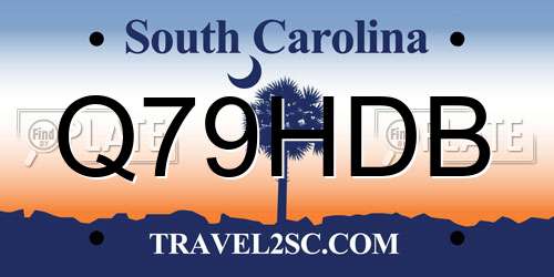 Q79HDB South Carolina License Plate