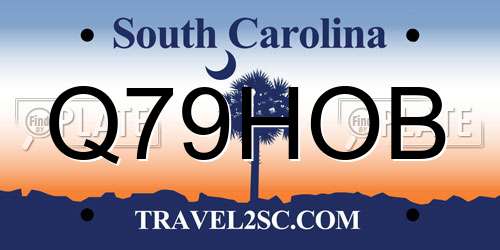 Q79HOB South Carolina License Plate