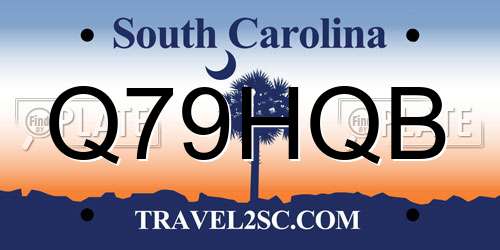 Q79HQB South Carolina License Plate