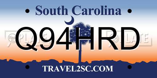 Q94HRD South Carolina License Plate