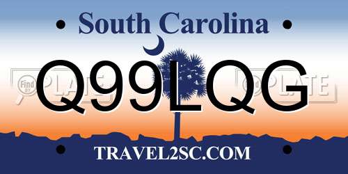 Q99LQG South Carolina License Plate