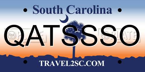 QATSSSO South Carolina License Plate