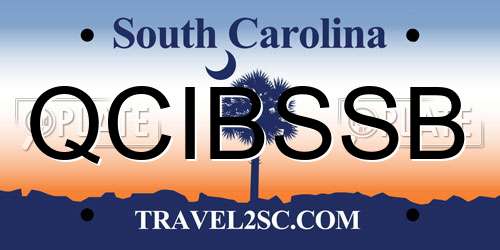 QCIBSSB South Carolina License Plate