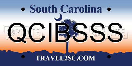 QCIBSSS South Carolina License Plate