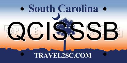 QCISSSB South Carolina License Plate