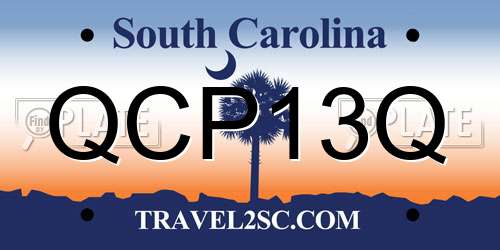 QCP13Q South Carolina License Plate