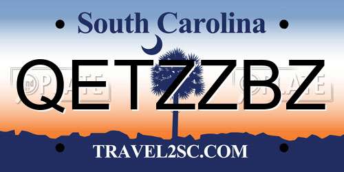 QETZZBZ South Carolina License Plate
