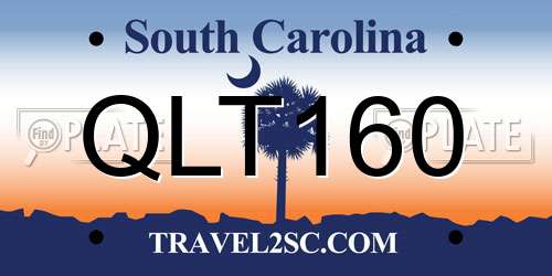 QLT160 South Carolina License Plate