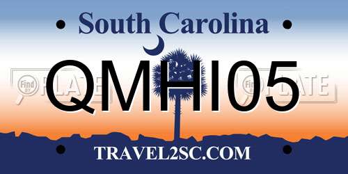 QMHI05 South Carolina License Plate