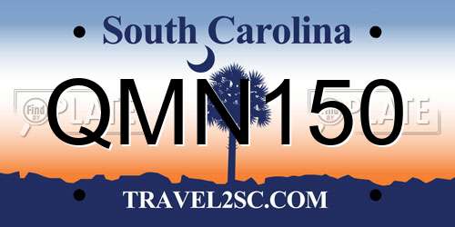 QMN150 South Carolina License Plate