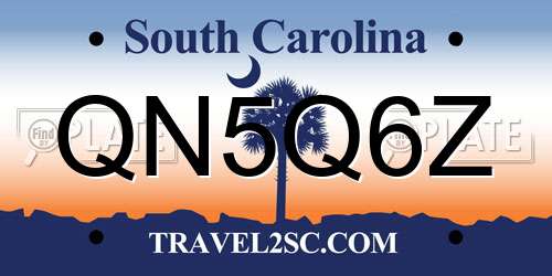 QN5Q6Z South Carolina License Plate