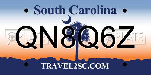 QN8Q6Z South Carolina License Plate