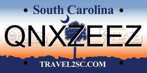 QNXZEEZ South Carolina License Plate