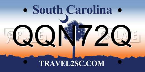 QQN72Q South Carolina License Plate
