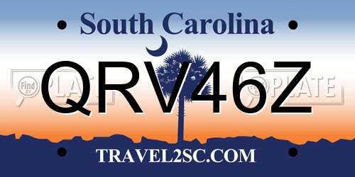 QRV46Z South Carolina License Plate