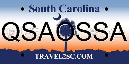 QSAOSSA South Carolina License Plate