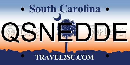 QSNEDDE South Carolina License Plate